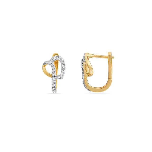 Drop Detail Heart Earrings 2