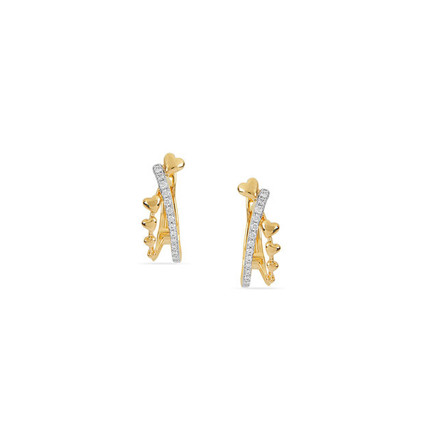 Elegant Hearts Hoop Earrings 