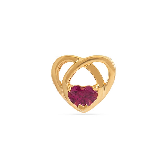 Rhodolite Heart Pendant 