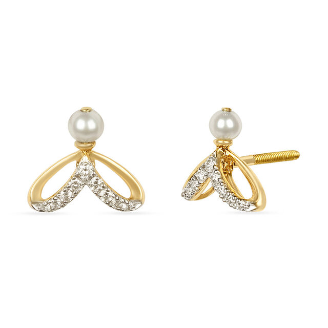 Tanishq 18KT Diamond Earrings for Women 5