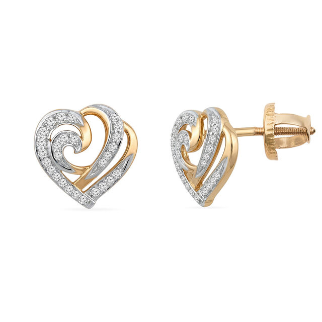 Tanishq 18KT Diamond Earrings for Women 2
