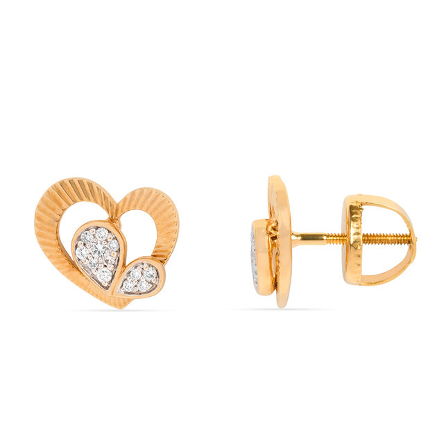 Tanishq 18KT Diamond Earrings for Women 2