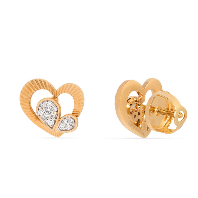 Tanishq 18KT Diamond Earrings for Women 3