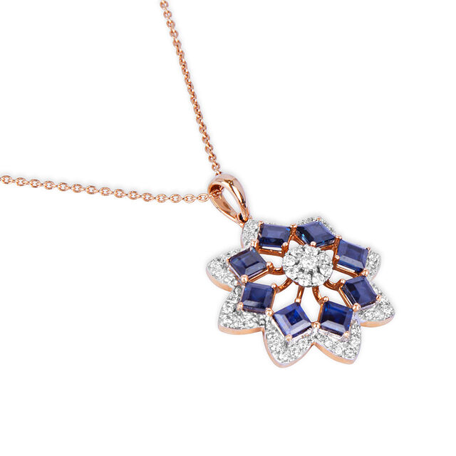Tanishq 18KT Diamond Necklace Set for Women 2