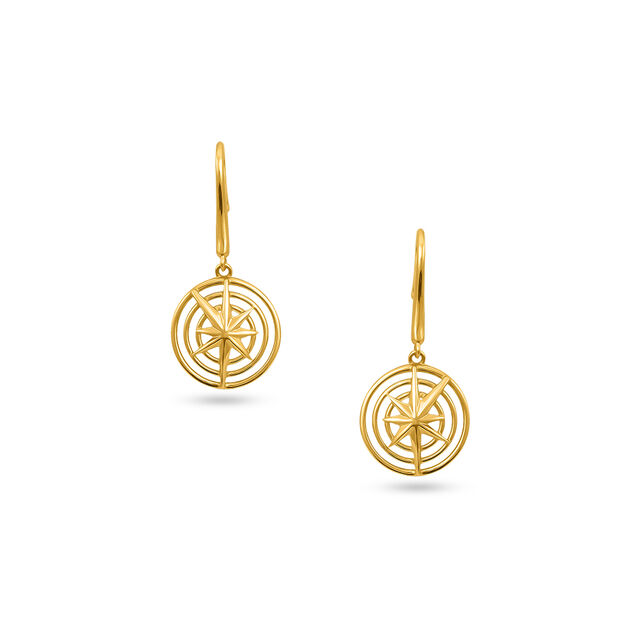 Tanishq 18 Karat Gold Earrings for Women 