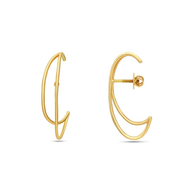Tanishq 18 Karat Gold Earrings for Women 2