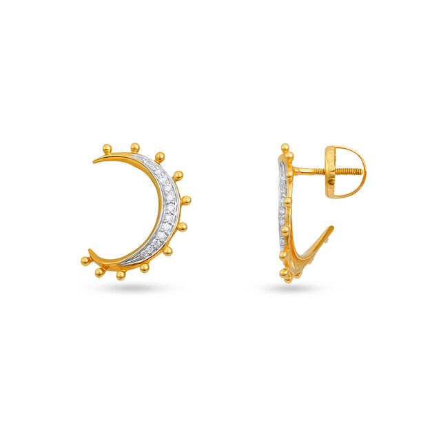 Tanishq 18 Karat Diamond Earrings for Women 2