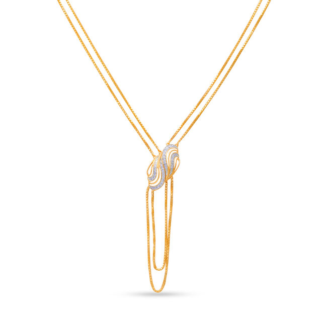 Tanishq 18KT Diamond Necklace for Women
