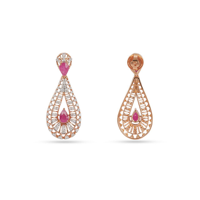 Tanishq 18KT Diamond Necklace Set for Women 4