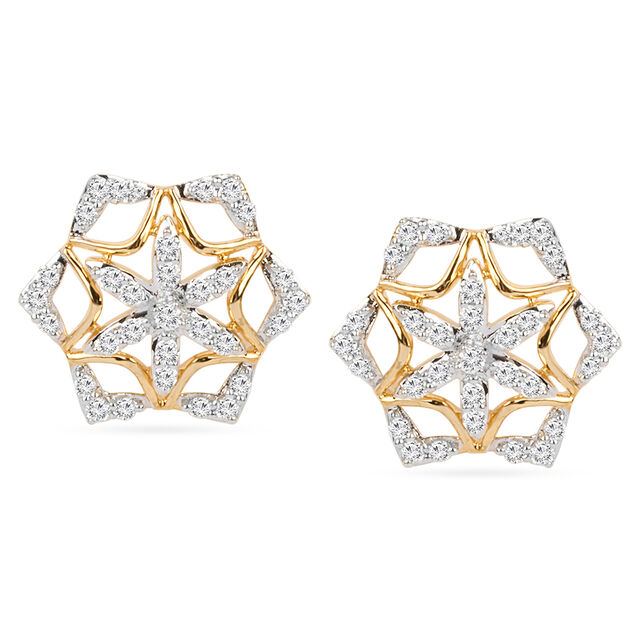 Tanishq 18KT Diamond Necklace Set for Women 3
