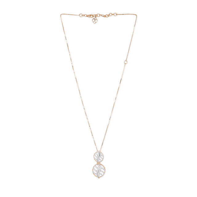 Tanishq 18KT Diamond Necklace Set for Women 