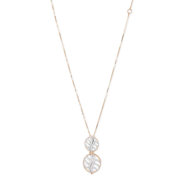 Tanishq 18KT Diamond Necklace Set for Women 2