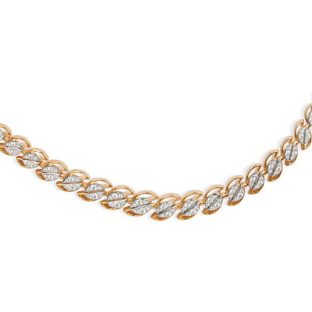 Tanishq 18KT Diamond Necklace Set for Women 3