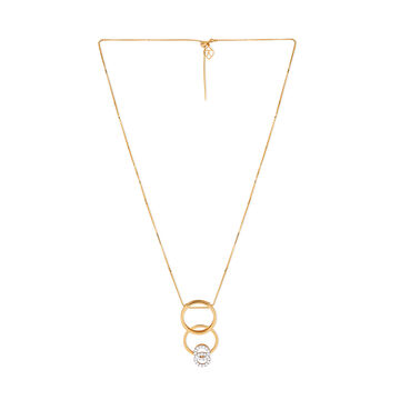 Tanishq 18KT Diamond Pendant with Chain for Women