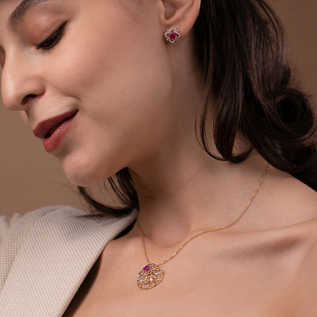 Opulent Interchangeable Gem Pendant 8