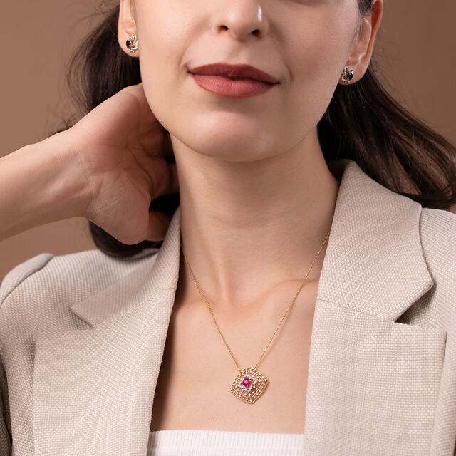 Elegant Interchangeable Gem Pendant 9
