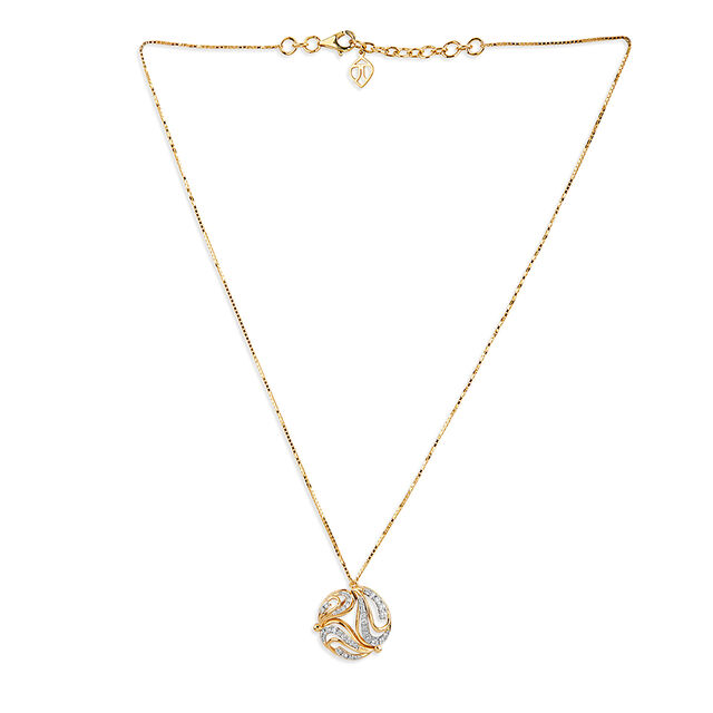 Oval Diamond Ring Pendant 
