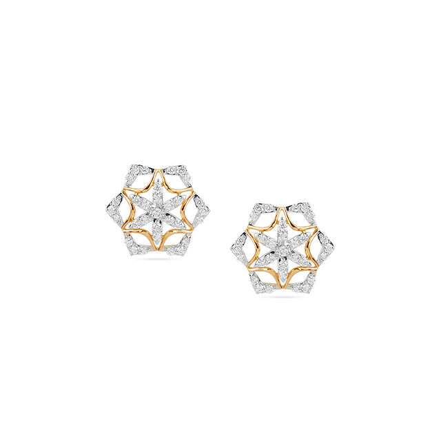 Radiant Geometric Stud Earrings 