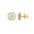 Luminous Starburst Gold Studs 2