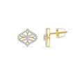 Delicate Diamond Floral Studs 2