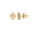 Intricate White Gold Studs 2