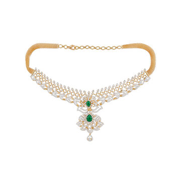 Tanishq 18KT Diamond Necklace for Women