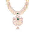 Tanishq 18 Karat Diamond Necklace Set for Women 6