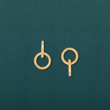 Reversed Hoop Earrings