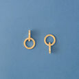Reversed Hoop Earrings 