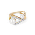 Enchanting Wave Pearl Ring 2