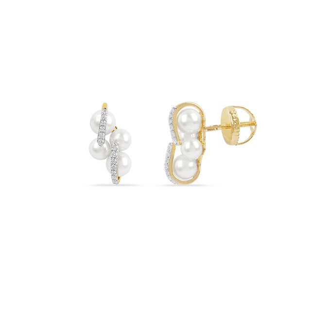Timeless Pearl Cluster Studs 2