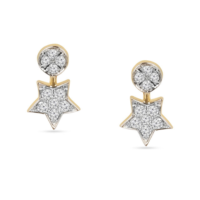 Tanishq 18KT Diamond Earrings 