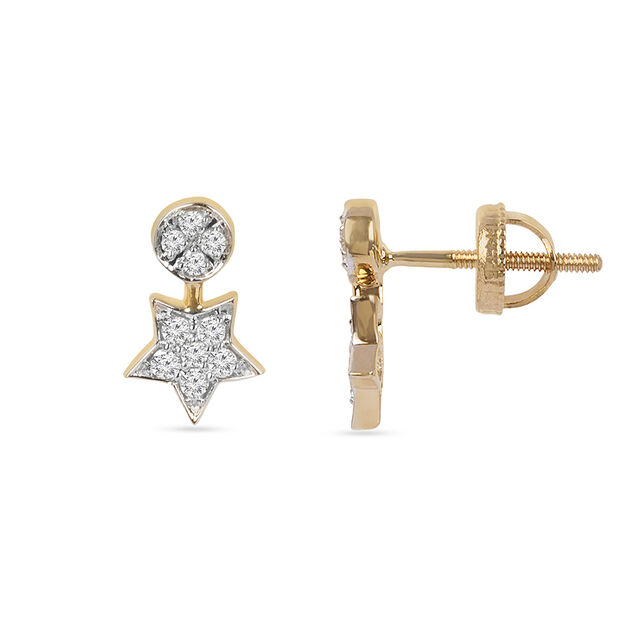 Tanishq 18KT Diamond Earrings 2