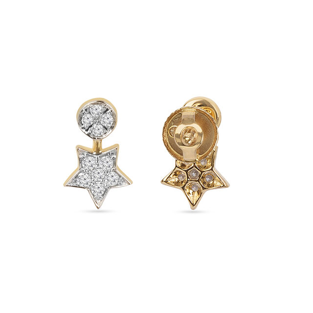 Tanishq 18KT Diamond Earrings 3