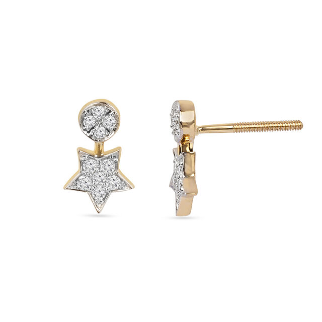 Tanishq 18KT Diamond Earrings 4