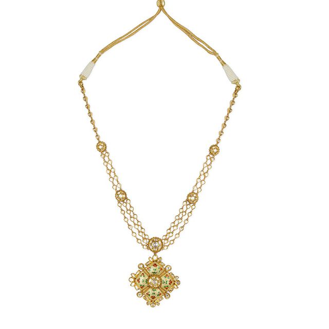 Tanishq 18KT Kundan Polki Necklace for Women 