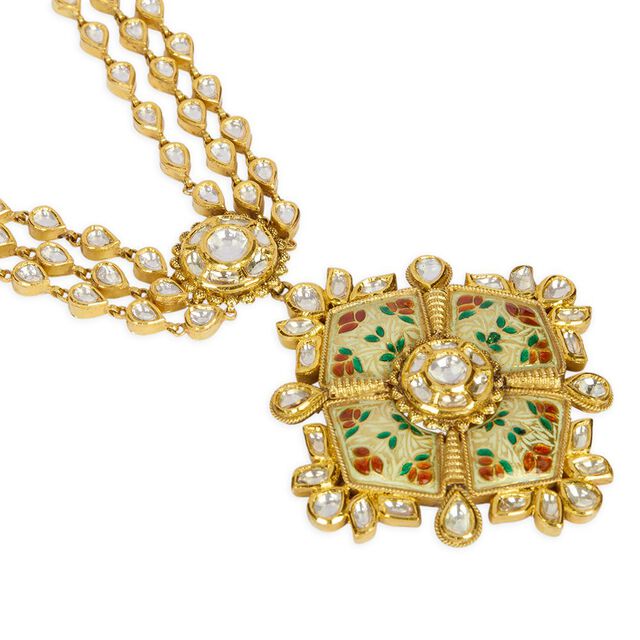 Tanishq 18KT Kundan Polki Necklace for Women 3