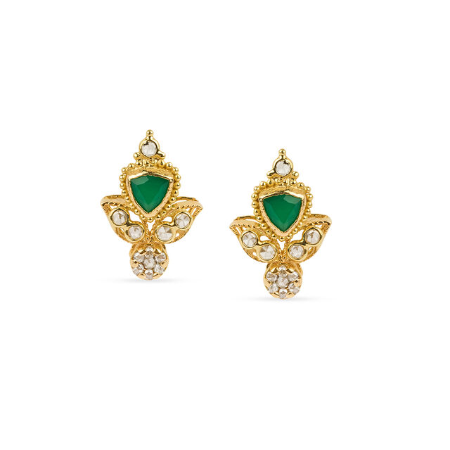 Tanishq 18KT  Pendant and Earrings Set for Women 3
