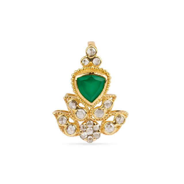 Tanishq 18KT  Pendant and Earrings Set for Women 5