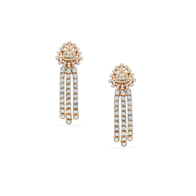Tanishq 18KT Diamond Neckwear with Earring for Women 3