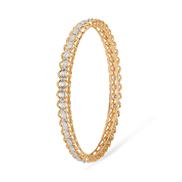 Tanishq 18KT Diamond Bangle for Women 2