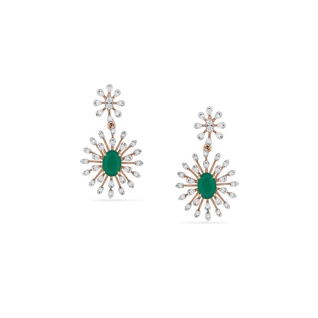 Tanishq 18KT Diamond Necklace Set for Women 3