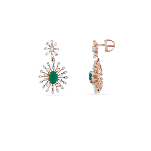 Tanishq 18KT Diamond Necklace Set for Women 4