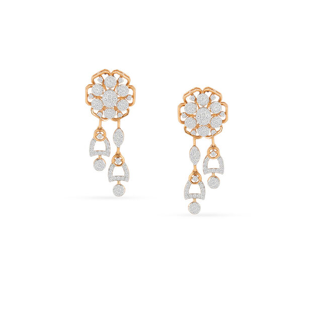 Tanishq 18KT Diamond Necklace Set for Women 5