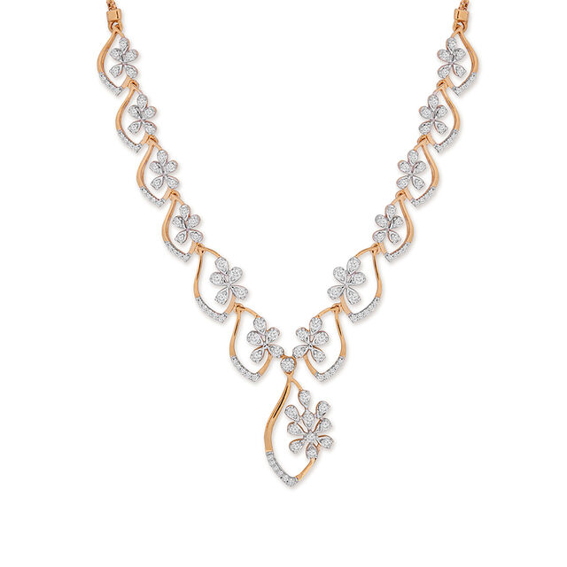 Tanishq 18KT Diamond Necklace for Women 2