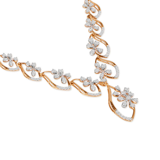 Tanishq 18KT Diamond Necklace for Women 3