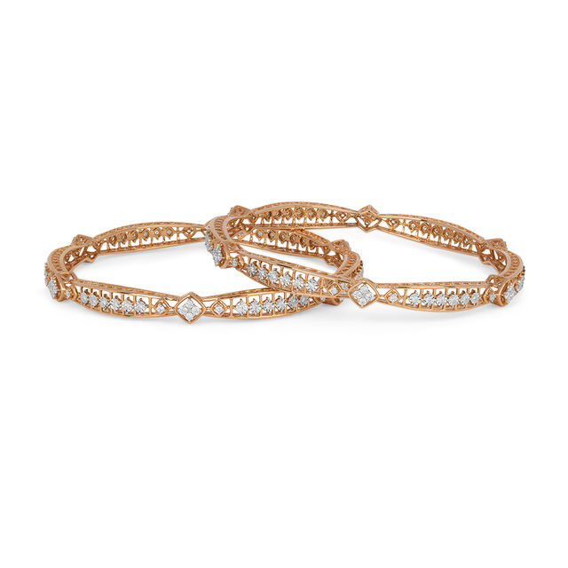 Tanishq 18KT Diamond Bangle for Women 2