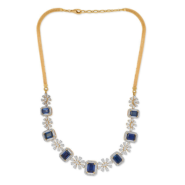 Tanishq 18KT Diamond Necklace for Women 