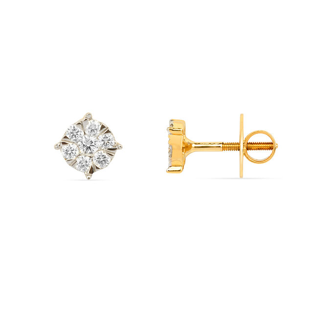 Tanishq 18KT Diamond Earrings for Women 2