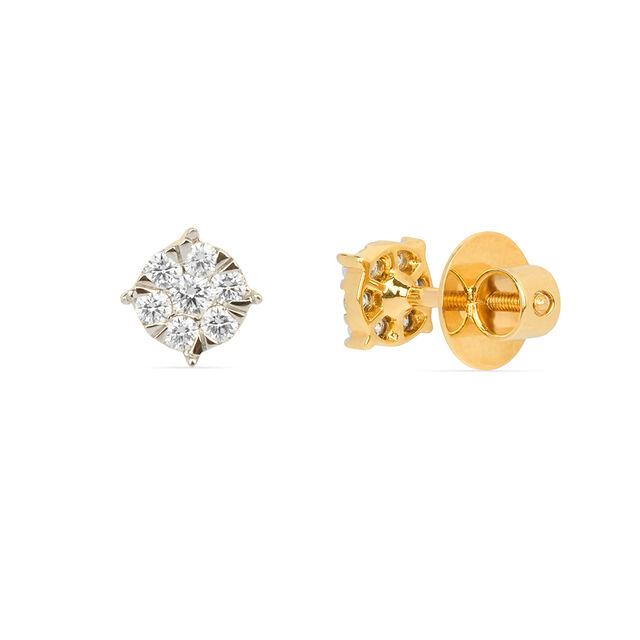 Tanishq 18KT Diamond Earrings for Women 3